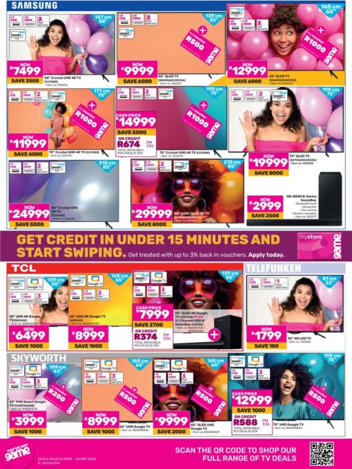 Game birthday specials leaflet