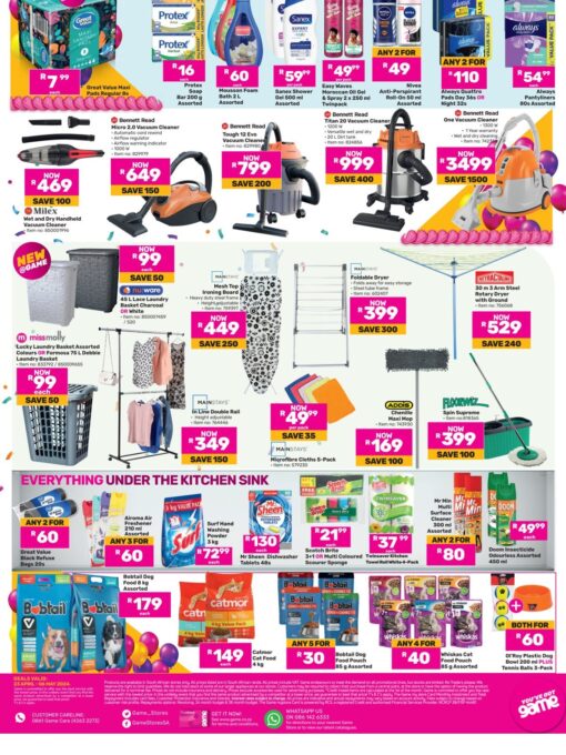 Game birthday vacuum specials leaflet