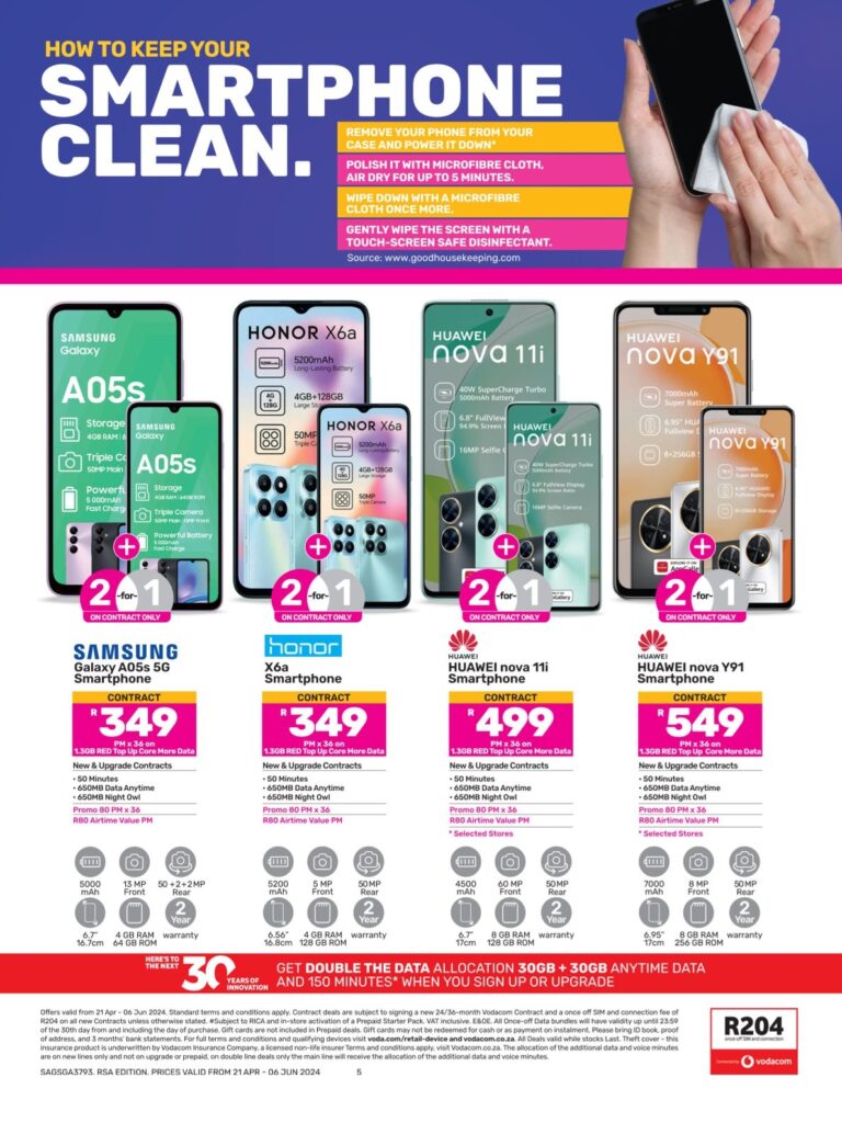 Game cell phones leaflet and catalogue, offering a special on the Samsung A05s