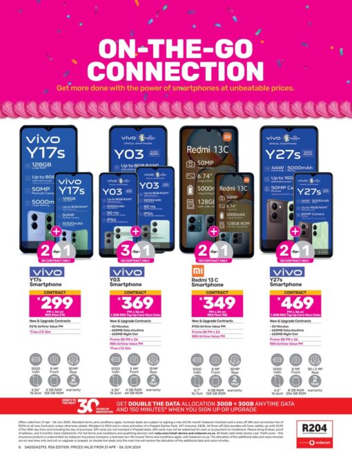 Game cell phones leaflet and catalogue, offering a special on the Vivo Y17s