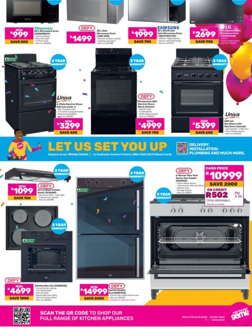 Game birthday stove specials leaflet