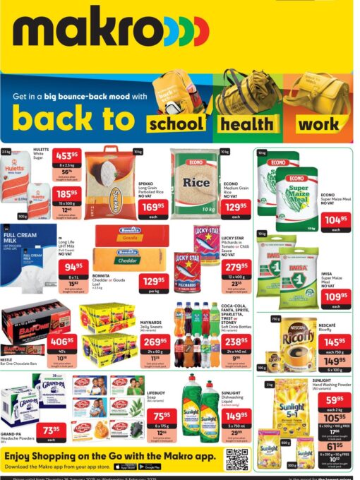 Makro Cape Town: Back to School/Health/Work Specials Catalogue