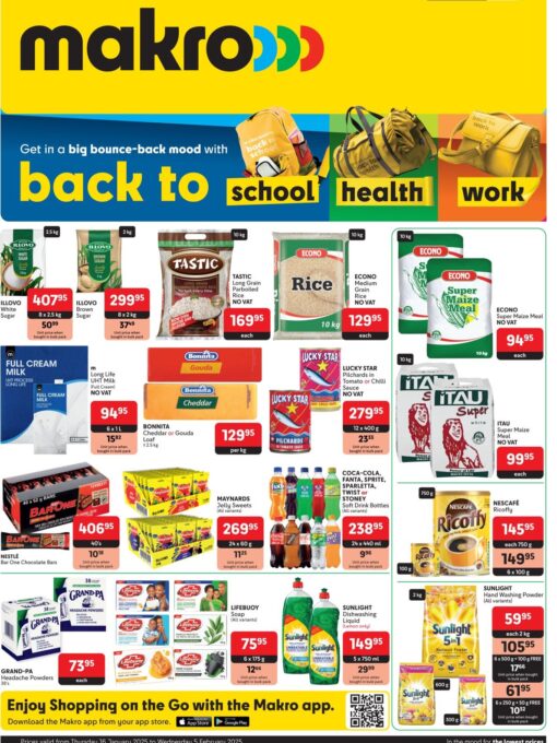Makro Bloemfontein : Back to School/ Health/Work Specials Catalogue