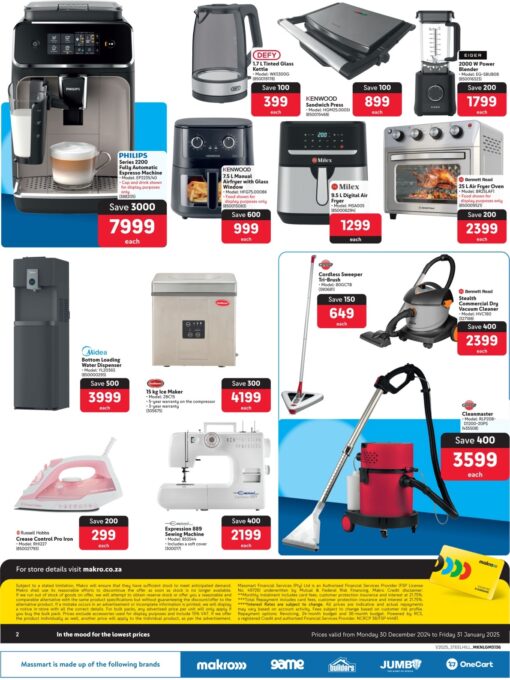 Makro 2025 appliances specials catalogue
