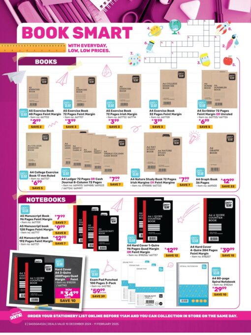 Game Back To School Specials Catalogue