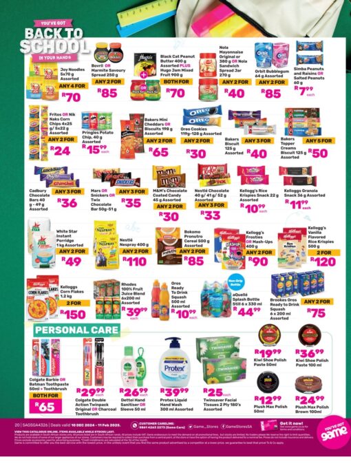 Game Back To School Specials Catalogue