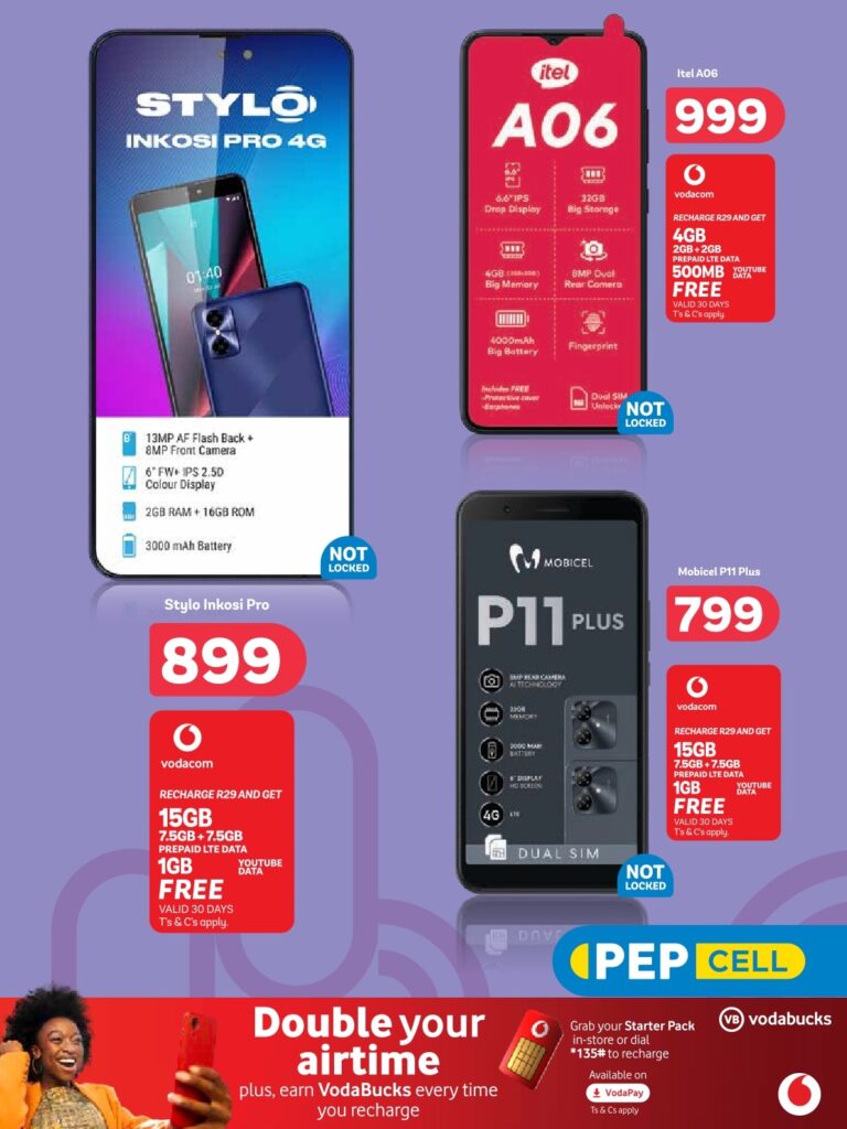 PEP Cell Catalogue with FoneYam Cellphone Specials Just Browsing