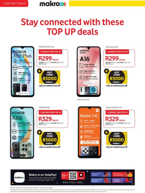 Makro Vodacom specials
