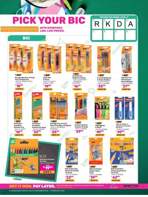Game Back To School Specials Catalogue