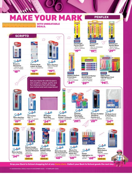 Game Back To School Specials Catalogue